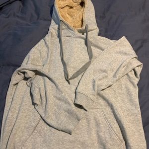 Aerie sweatshirt with fuzzy hood